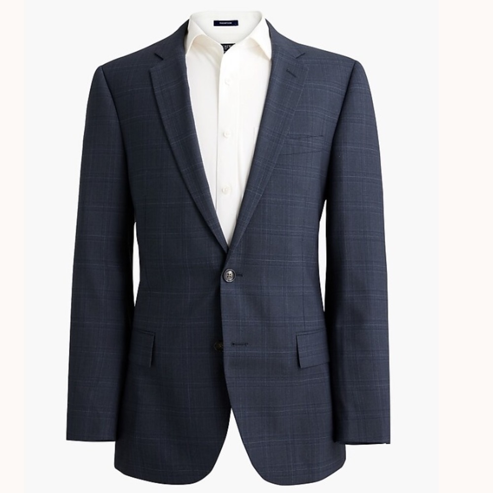J. Crew NWTs sz 36R THOMPSON Men's Navy 2 button Blazer
